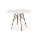 Ver imagem 3 de Kit Mesa Jantar Eiffel 90cm Branca + 4 Cadeiras Charles Eames - Branca