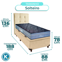 Ver imagem 3 de Kit Cabeceira + Cama Box Bau + Colchão Solteiro Molas Ensacadas Petrus Paropas