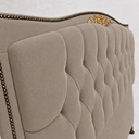 Ver imagem 3 de Cabeceira Cama Casal Greta 140cm Estofada Bouclê Design Clássico