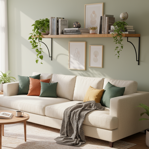 Prateleira Suspensa Mão Francesa Côncavo 30x60cm