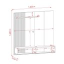 Ver imagem 2 de Painel Ripado Suspenso 160,5cm Aurora 291 Madetec