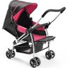 Carrinho De Bebê Berço Flip Rosa Multikids Baby - 2