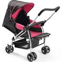 Ver imagem 2 de Carrinho De Bebê Berço Flip Rosa Multikids Baby