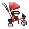 TRICICLO FERRO 3 EM 1 VIRA BICICLETA CARRINHO bebê TETO VERMELHO - MC4826VM - 4