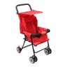 CARRINHO DE BEBÊ GUARDA CHUVA PASSEIO VERMELHO MC48884 - 1