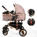 Ver imagem 1 de CARRINHO DE BEBÊ MOISES REVERSÍVEL LUXO MC5014BG