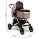 Ver imagem 2 de CARRINHO DE BEBÊ MOISES REVERSÍVEL LUXO MC5014BG