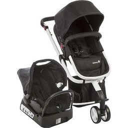 Carrinho de Bebê Travel System Mobi Safety 1st Preto e Branco - 1
