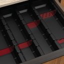 Ver imagem 2 de Lj-dta300-preto/acrílico Rubi - Divisor 410x485mm - 3 Separadores - 4 Acrílicos