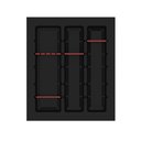 Ver imagem 3 de Lj-dta300-preto/acrílico Rubi - Divisor 410x485mm - 3 Separadores - 4 Acrílicos