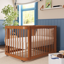 Ver imagem 1 de Berço 3 em 1 Americano de Madeira Linha Evolutivo Cromo Quater