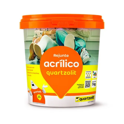 Rejunte Quartzolit Acrílico 1kg Cinza Platina - 1