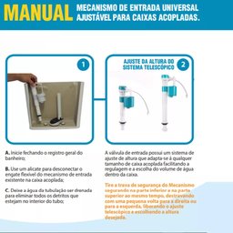 Reparo Caixa Acoplada Mecanismo Entrad Boia Universal Padova - 8 Reparo Caixa Acoplada Mecanismo Entrad Boia Universal Padova - 8