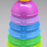 Torre de Potinhos Coloridos FISHER-PRICE Mattel W4472 Empilhar e Rolar Educativo Didático Pedagó - 3