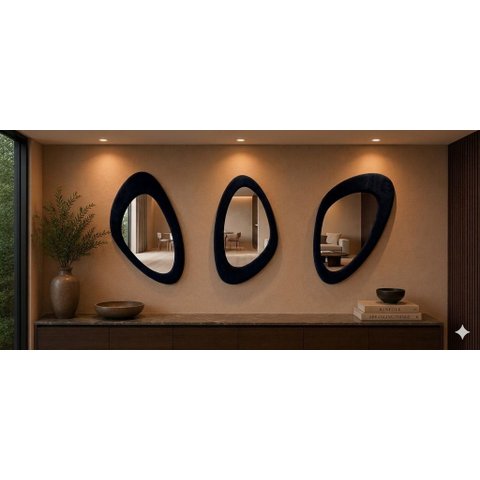 Fiji Trio -Linha Trama - - Verde Militar - Veludo - 120x70