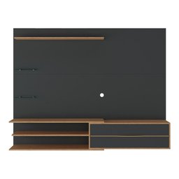 Painel para TV até 65 Polegadas 1 Porta e Prateleiras Multimóveis MP1064 Preto/Rustic - 5