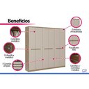 Ver imagem 5 de Guarda Roupa 6 Portas Belmont Cedro/Salvia - Carraro