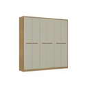 Ver imagem 2 de Guarda Roupa 6 Portas Belmont Cedro/Salvia - Carraro