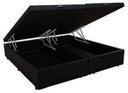 Ver imagem 1 de Cama Box Baú Casal Bipartido Suede Preto 42x138x188