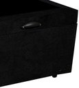 Ver imagem 3 de Cama Box Baú Casal Bipartido Suede Preto 42x138x188