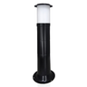 Poste Balizador Luminária Sítio Jardim 50cm Preto + Lâmpada - 2