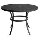 Ver imagem 1 de Mesa para Área Externa Ripada Redonda de Alumínio Pintado