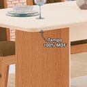 Ver imagem 3 de Sala de Jantar Tuboarte Mesa Manoela 160 com 6 Cadeiras Bella New