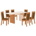 Ver imagem 2 de Sala de Jantar Tuboarte Mesa Manoela 160 com 6 Cadeiras Bella New