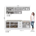 Ver imagem 4 de Cozinha Compacta 11 Peças 100% MDF 10 Portas 3 Gavetas com Tampo Americana Henn