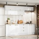 Ver imagem 1 de Cozinha Compacta 11 Peças 100% MDF 10 Portas 3 Gavetas com Tampo Americana Henn