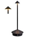 Ver imagem 5 de Luminaria de Mesa Led Abajur 3 Tons Controle de Intensidade Usb Bateria Recarregavel Touch Estudo Ho