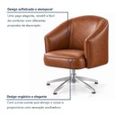Ver imagem 4 de Kit 2 Poltronas Giratórias Corino Base Alumínio Juliana
