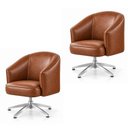 Ver imagem 2 de Kit 2 Poltronas Giratórias Corino Base Alumínio Juliana