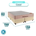 Ver imagem 3 de Colchão Casal Molas Ensacadas + Box Blindado - Airtech Ortobom