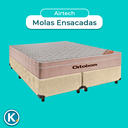 Ver imagem 4 de Colchão Casal Molas Ensacadas + Box Blindado - Airtech Ortobom