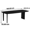 Ver imagem 2 de Mesa de Jantar Pulsare Base Tripla Retangular Madeira Eucalipto 160cm Cedro Ozki