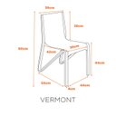 Ver imagem 2 de Conjunto 2 Cadeiras Minimalistas Empilhaveis Vermont Fratini