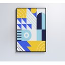 Ver imagem 1 de Quadro Geométrico Colorido 12 - 80x120 Cm - Tecido Canvas