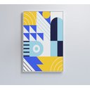 Ver imagem 4 de Quadro Geométrico Colorido 12 - 80x120 Cm - Tecido Canvas