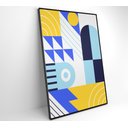 Ver imagem 3 de Quadro Geométrico Colorido 12 - 80x120 Cm - Tecido Canvas