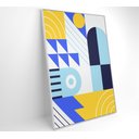 Ver imagem 2 de Quadro Geométrico Colorido 12 - 80x120 Cm - Tecido Canvas