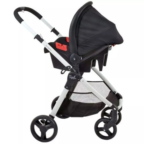 Carrinho Soul Com Bebe Conforto Preto Burigotto Madeiramadeira
