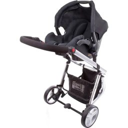 Carrinho de Bebê Travel System Mobi Preto Estrutura Prata - Safety 1 St - 3