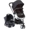 Carrinho de Bebê Travel System Mobi Preto Estrutura Prata - Safety 1 St - 1