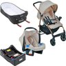 Carrinho de Bebê Travel System Burigotto Ecco Mon Amour + Base + Ninho Pramette - 1