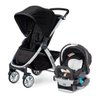 Carrinho com Bebê Bravo Ombra (Preto) + Cadeira Keyfit Night - Chicco - 1