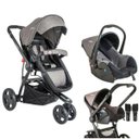 Ver imagem 1 de Carrinho Travel System Compass III Mescla Grafite + Bebê Conforto Casulo + Base - Kiddo