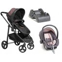 Ver imagem 1 de Carrinho de Bebê Moisés Olympus Grafite Rosa com Bebê Conforto GRRG + Base - Galzerano