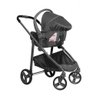 Carrinho de Bebê Moisés Olympus Grafite Rosa com Bebê Conforto GRRG + Base - Galzerano - 4