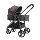 Ver imagem 3 de Carrinho de Bebê Moisés Olympus Grafite Rosa com Bebê Conforto GRRG + Base - Galzerano